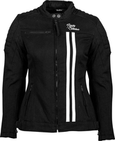 Rusty Stitches Lauren V2,  textile jacket women,  color: Black/White,  size: 36