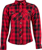 Rusty Stitches Liss,  shirt/textile jacket women,  color: Red/Black,  size: 38