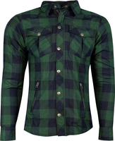 Rusty Stitches Neil,  shirt/textile jacket,  color: Dark Green/Black,  size: 3XL