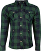 Rusty Stitches Neil,  shirt/textile jacket,  color: Dark Green/Black,  size: 4XL
