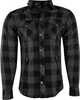 Rusty Stitches Neil,  shirt/textile jacket,  color: Grey/Black,  size: 3XL
