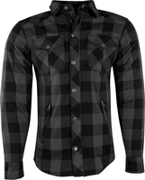 Rusty Stitches Neil,  shirt/textile jacket,  color: Grey/Black,  size: 3XL