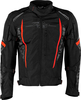 Rusty Stitches Pete Camo,  textile jacket waterproof,  color: Black/Grey/Red,  size: XXL
