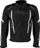 Rusty Stitches Pete,  textile jacket waterproof,  color: Black/Grey/White,  size: 4XL