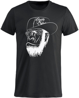 Rusty Stitches Polly,  t-shirt,  color: Black/White,  size: M