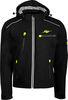 Rusty Stitches Stan,  textile jacket,  color: Black/Neon-Yellow,  size: S