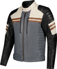 Rusty Stitches Steve,  leather jacket,  color: Grey/Black/White/Brown,  size: L