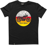 Rusty Stitches Sunset,  t-shirt,  color: Black/White/Yellow/Red,  size: 4XL