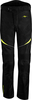 Rusty Stitches Tommy,  textile pants,  color: Black/Neon-Yellow,  size: L
