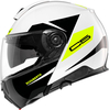Schuberth C5 Eclipse,  flip up helmet,  color: Black/White/Neon-Yellow,  size: 3XL (64/65)