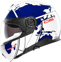 Schuberth C5 Globe,  flip up helmet,  color: White/Blue,  size: L (58/59)