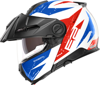 Schuberth E2 Explorer,  flip up helmet,  color: White/Red/Blue,  size: M (56/57)