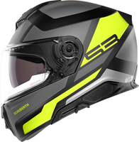 Schuberth S3 Daytona,  integral helmet,  color: Matt Grey/Neon-Yellow/Black,  size: S (54/55)
