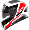 Schuberth S3 Daytona,  integral helmet,  color: White/Black/Red,  size: L (58/59)