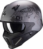 Scorpion Covert-X XBorg Silver,  modular helmet