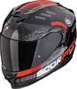 Scorpion EXO-520 Evo Air Titan,  integral helmet,  color: Black/Red/Grey,  size: M
