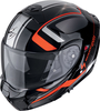 Scorpion EXO-930 EVO Ardens,  flip up helmet,  color: Black/Red/Silver,  size: L