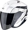 Scorpion EXO-Z1 Vue,  open face helmet,  color: White/Black/Silver,  size: M