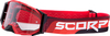 Scorpion MX S24,  goggles,  color: Black/Red Clear,  size: -64