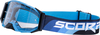 Scorpion MX S24,  goggles,  color: Black/Turquoise/Blue Clear,  size: -77