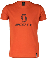 Scott 10,  t-shirt kids,  color: Orange/Black,  size: S (128)