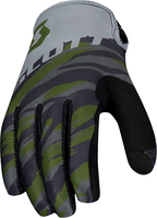Scott 350 Dirt S21,  gloves,  color: Dark Green/Black/Grey,  size: S