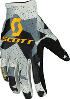 Scott 350 Fury Evo 7429 S23,  gloves youth,  color: Black/Grey/Yellow,  size: XS