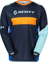 Scott 350 Race Evo 1454 S23,  jersey,  color: Dark Blue/Blue/Orange,  size: L