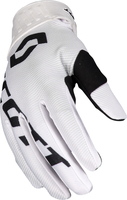 Scott 450 Fury S22,  gloves,  color: Black/White,  size: S