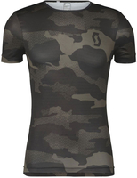 Scott Carbon Camo,  functional shirt shortsleeve,  color: Black/Dark Grey,  size: L