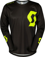 Scott Compete,  jersey,  color: Black/Neon-Yellow,  size: M