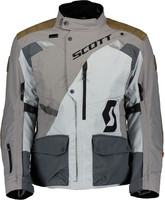 Scott Dualraid Dryo,  textile jacket waterproof,  color: Light Grey/Grey/Brown,  size: XL