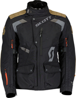 Scott Dualraid Dryo,  textile jacket waterproof women,  color: Black/Grey/Brown,  size: 38