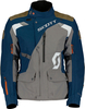 Scott Dualraid Dryo,  textile jacket waterproof women,  color: Dark Blue/Grey/Brown,  size: 38