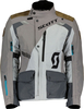 Scott Dualraid Dryo,  textile jacket waterproof women,  color: Light Grey/Grey/Brown,  size: 38