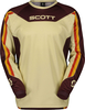 Scott Evo Dirt S24,  jersey,  color: Beige/Dark Brown/Red/Yellow,  size: XL