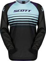 Scott Evo Swap S24,  jersey,  color: Black/Light Blue,  size: M