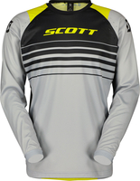 Scott Evo Swap S24,  jersey,  color: Light Grey/Black/Yellow,  size: L