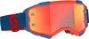 Scott Fury 7698280,  goggles mirrored,  color: Dark Blue/Neon-Red Orange-Mirrored,  size: One Size