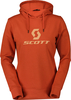 Scott Icon,  hoodie women,  color: Orange/Orange,  size: L