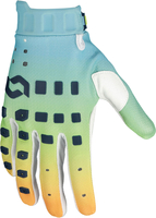Scott Podium Pro S24,  gloves,  color: Light Blue/Light Green/Orange/White,  size: M