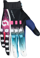 Scott Podium Pro S25,  gloves,  color: Black/Blue/Pink/White,  size: M