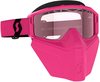 Scott Primal Safari,  facemask goggles,  color: Pink/Black Clear,  size: One Size
