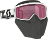 Scott Primal Safari,  facemask goggles,  color: White/Black Pink-Tinted,  size: One Size