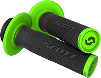 Scott SX II Lock On + Cam Set,  handlebar grips,  color: Black/Green,  size: One Size