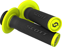 Scott SX II Lock On + Cam Set,  handlebar grips,  color: Black/Yellow,  size: One Size
