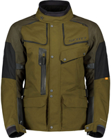 Scott Voyager Dryo,  textile jacket waterproof,  color: Olive/Dark Brown/Black,  size: 4XL