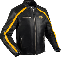 Segura Formula,  leather jacket,  color: Black/Yellow,  size: S