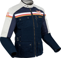 Segura Mojo,  textile jacket,  color: Dark Blue/Light Grey/Red,  size: 4XL