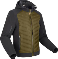 Segura Natcho 2,  textile jacket waterproof,  color: Black/Olive,  size: 3XL